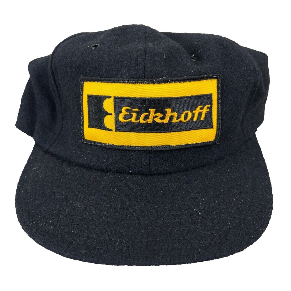 Vintage Erckhoff Trucker Hat Cap Snapback Made In USA Coal Mining 80s 90s Wool